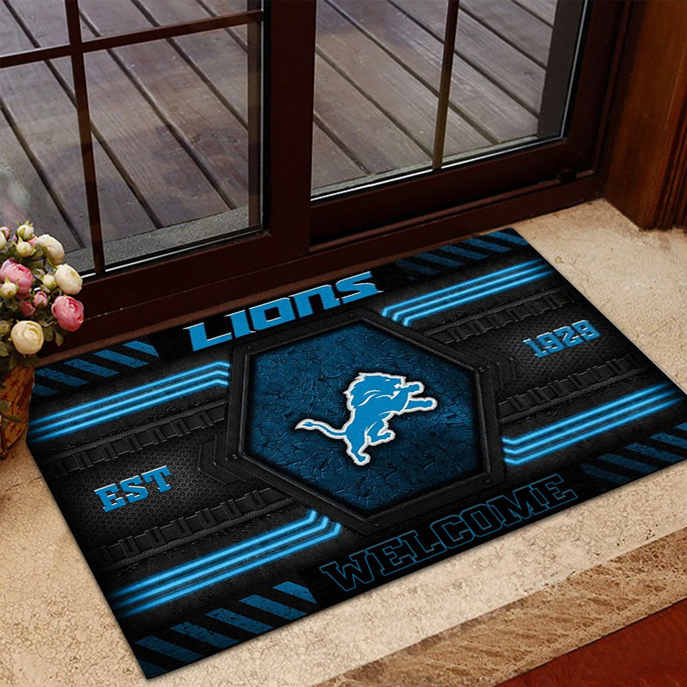 Detroit Lions Custom Doormat – MAITM13161
