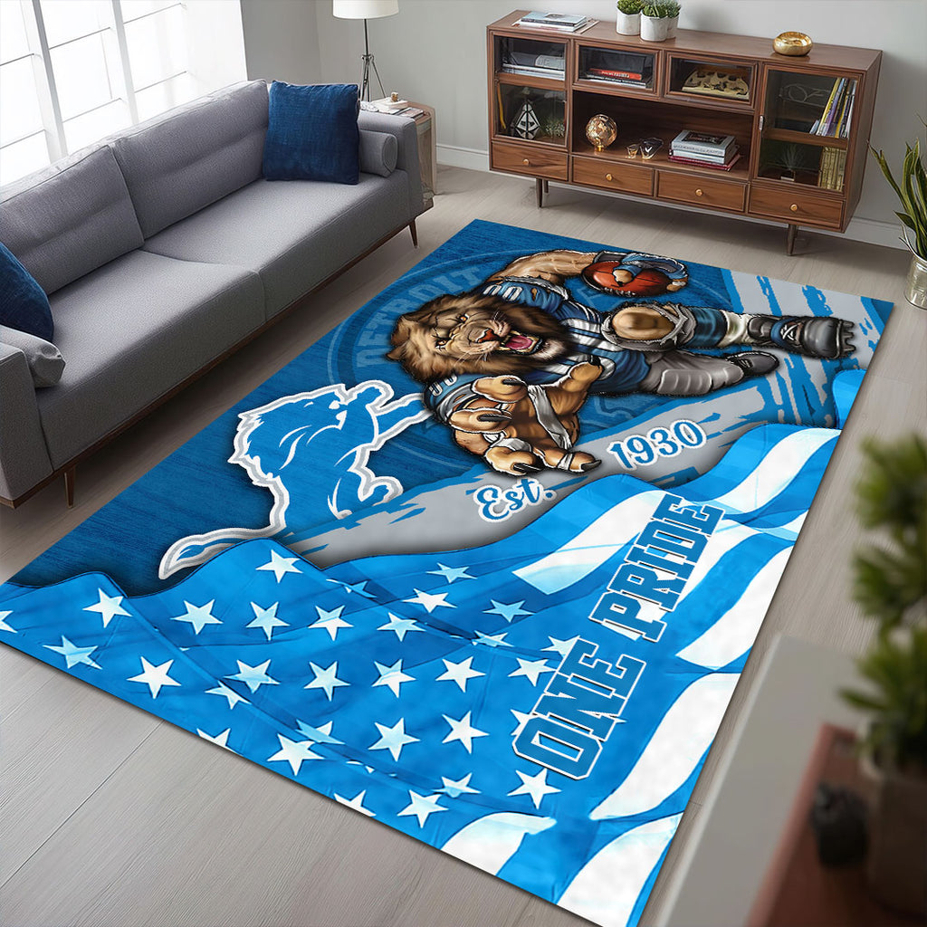 Detroit Lions Rectangular Rug – HOATT13160