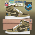 Detroit Lions Salute To Service Air Jordan 1 Shoes