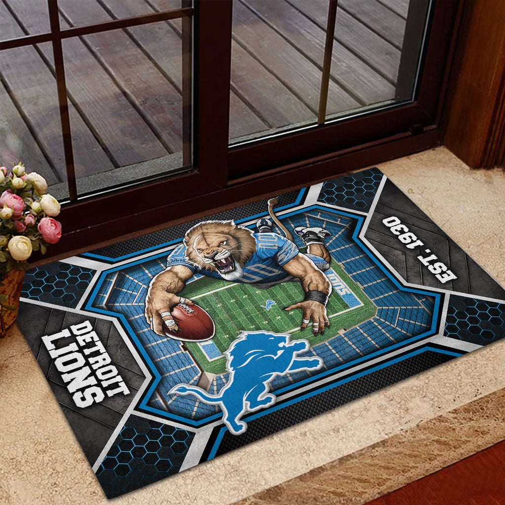 Detroit Lions Custom Doormat – HOATT12618