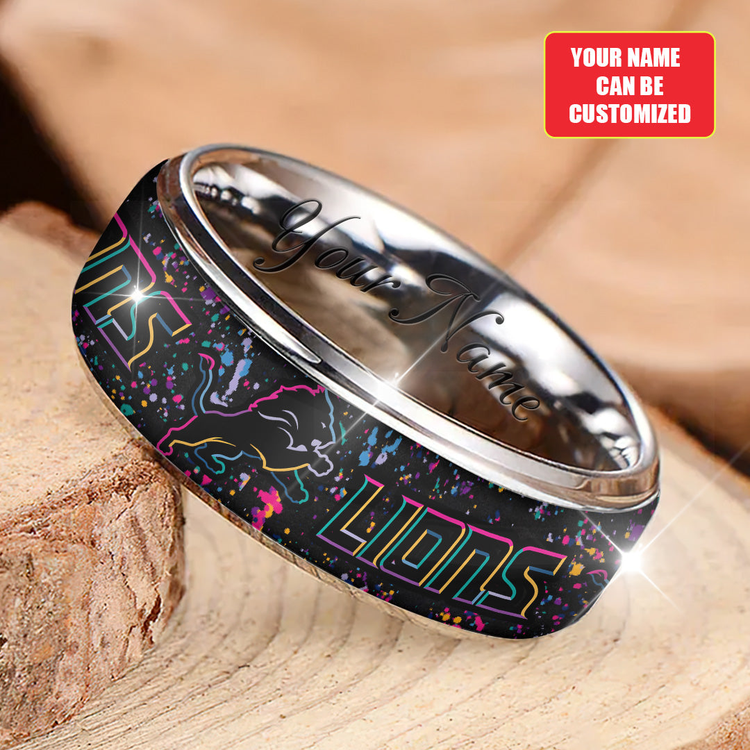 Personalized Detroit Lions Crucial Catch 2025 Custom Alloy Ring – TANTN15818
