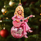 Dolly Parton Custom Shape 2-side Printed Acrylic Ornament – HOATT20823