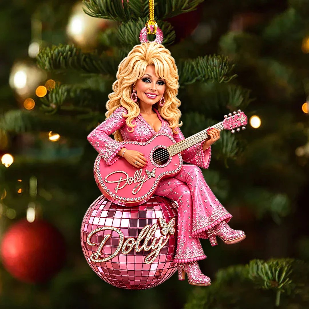 Dolly Parton Custom Shape 2-side Printed Acrylic Ornament – HOATT20823