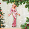 Dolly Parton Custom Shape 2-side Printed Acrylic Ornament – HOATT20950