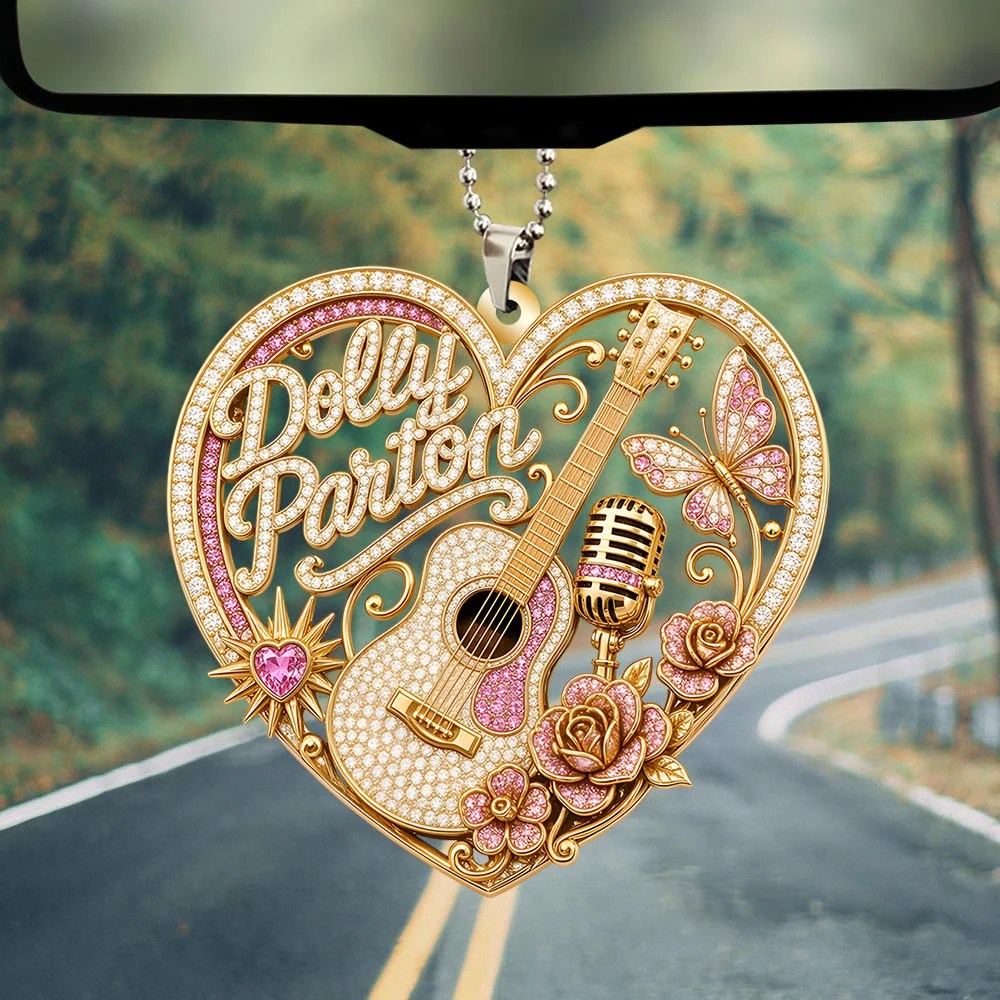 Dolly Parton Custom Shape 2-sided Acrylic Car Ornament – TANTN25200