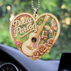 Dolly Parton Custom Shape 2-sided Acrylic Car Ornament – TANTN25200