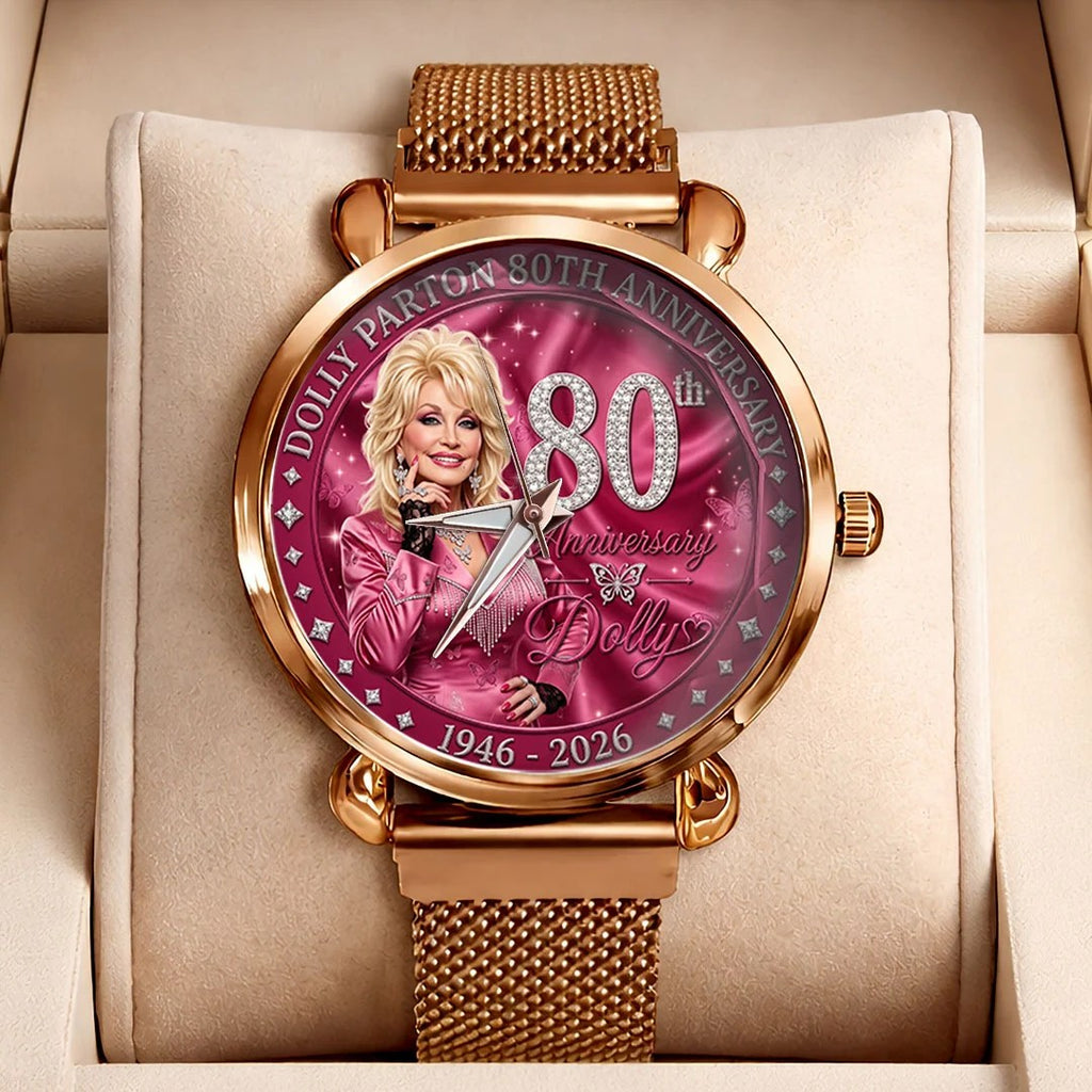 Dolly Parton Mesh Strap Quartz Watch – TMTHU8877