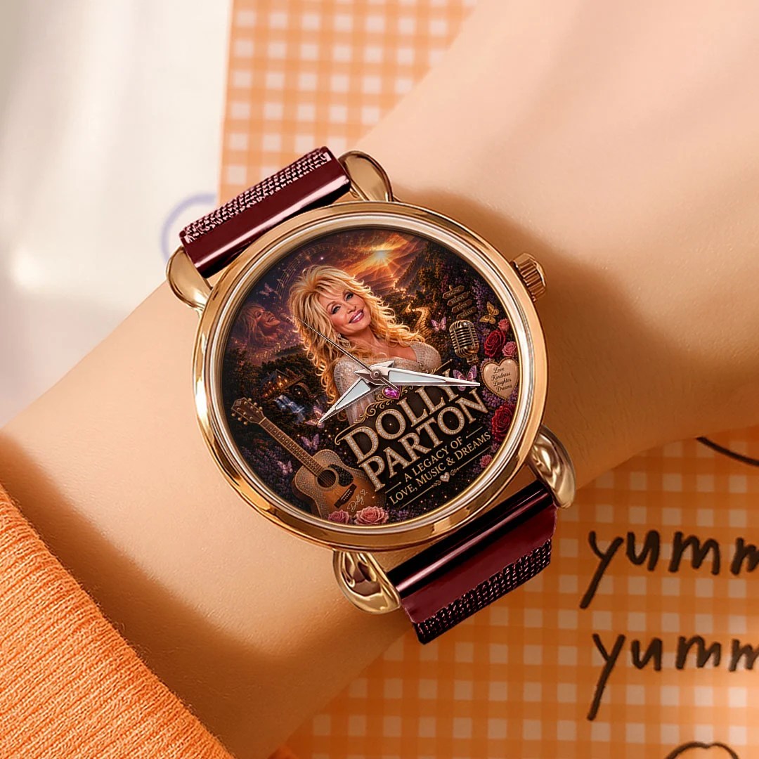 Dolly Parton Mesh Strap Quartz Watch – TMTHU8951