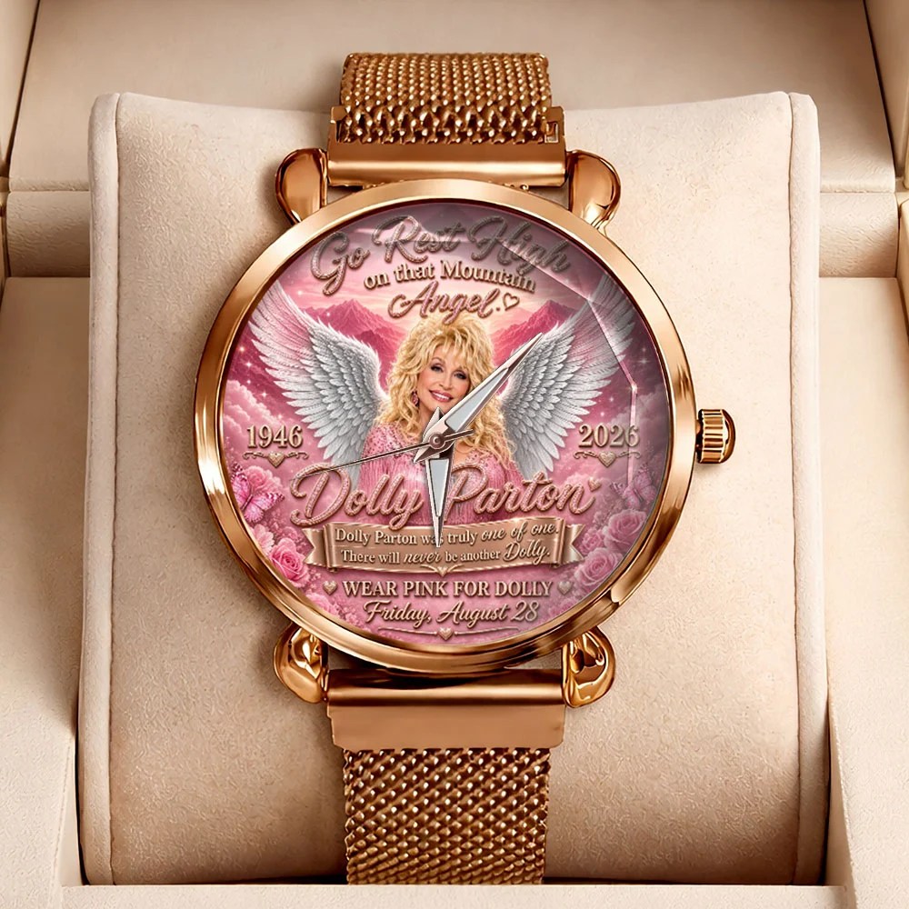 Dolly Parton Mesh Strap Quartz Watch – TMTHU9001