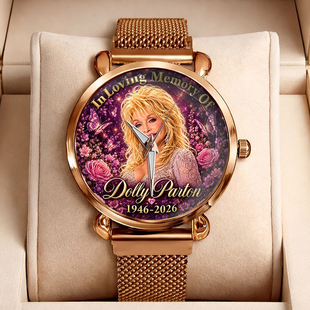 Dolly Parton Mesh Strap Quartz Watch – HOATT20969