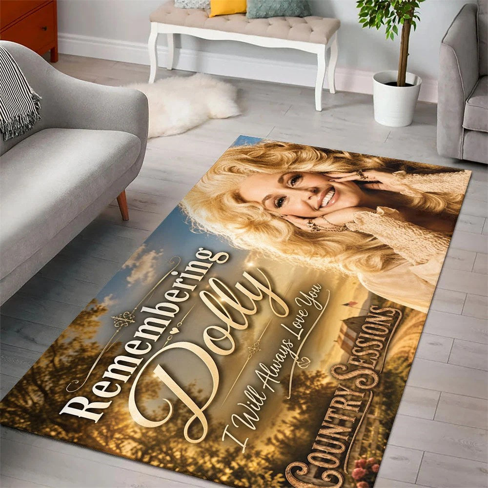 Dolly Parton Rectangular Rug – TMTHU8924