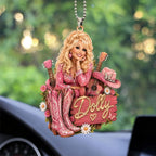 Dolly Parton Custom Shape 2-sided Acrylic Car Ornament – TANTN25345