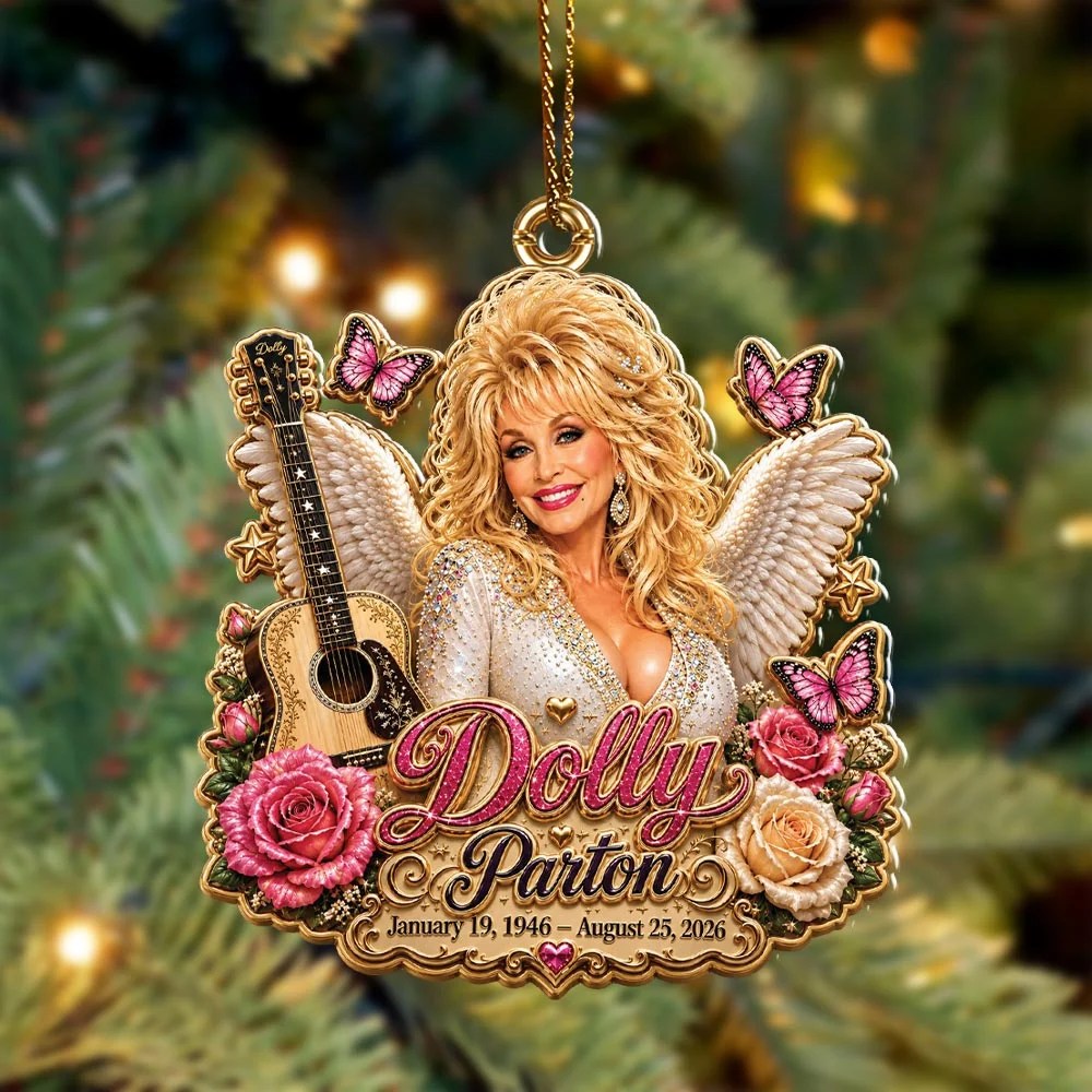 Dolly Parton Custom Shape 2-side Printed Acrylic Ornament – HOATT20795