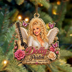 Dolly Parton Custom Shape 2-side Printed Acrylic Ornament – HOATT20795