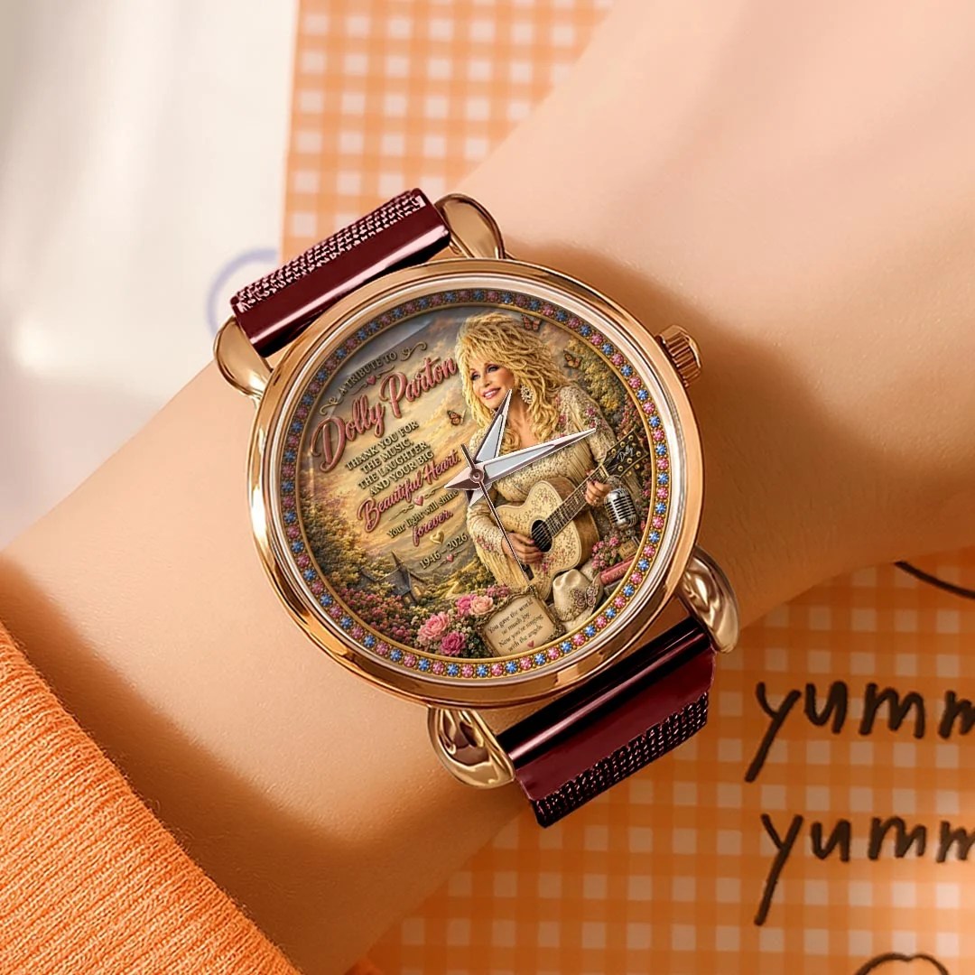 Dolly Parton Mesh Strap Quartz Watch – HOATT20968