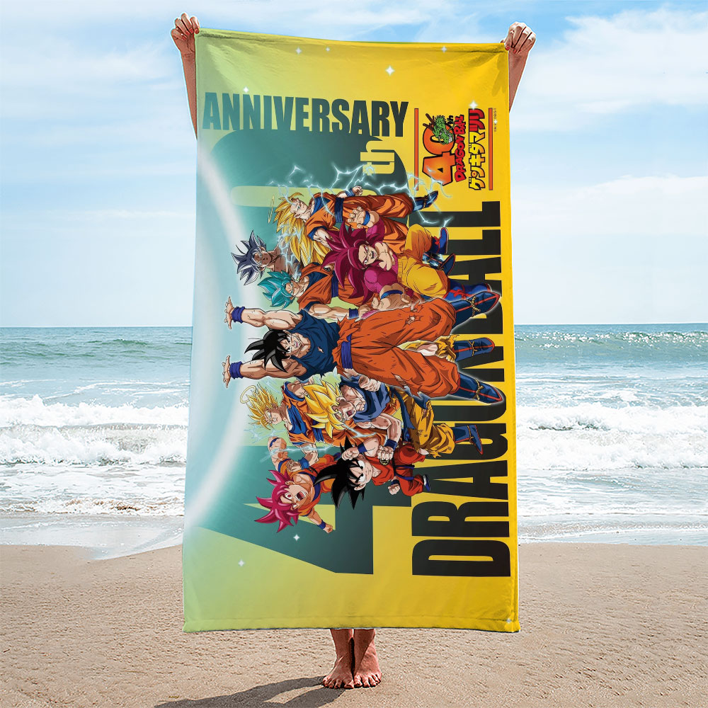 Dragon Ball 40th Anniversary Rectangle Beach Towel – TMTHU3506