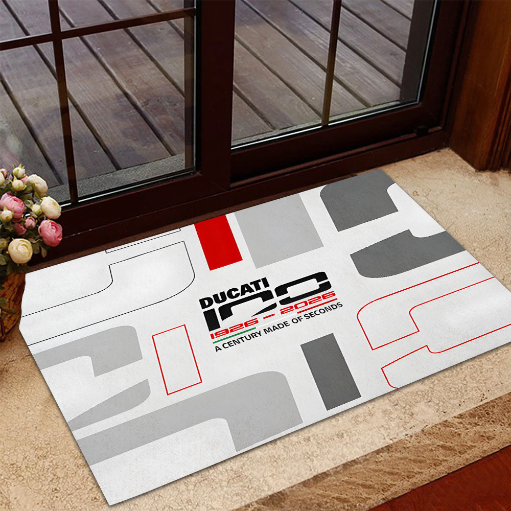 Ducati Lenovo Team 100th Anniversary 2026 Custom Doormat – TANTN20923