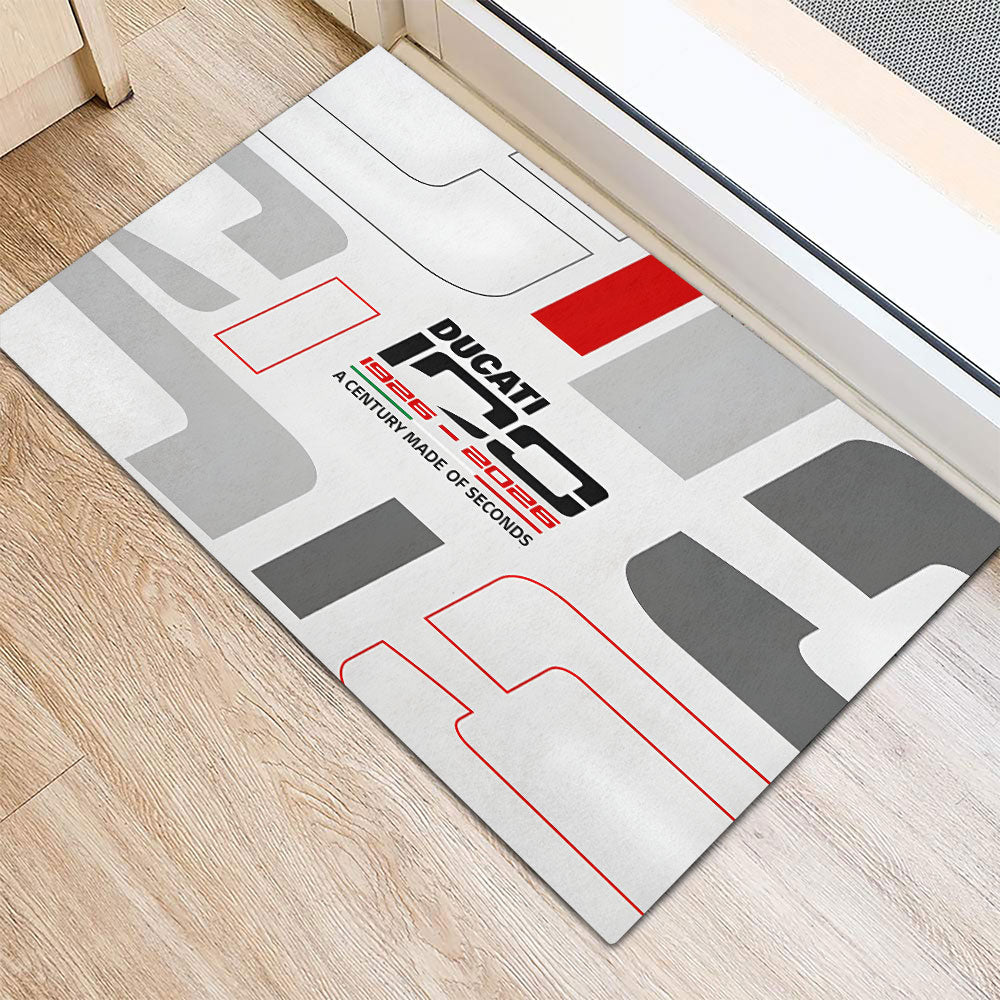Ducati Lenovo Team 100th Anniversary 2026 Custom Doormat – TANTN20923