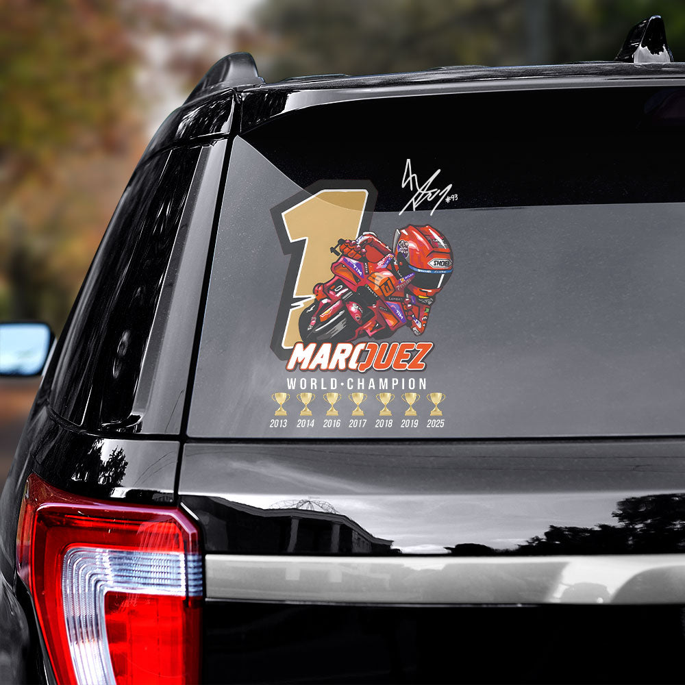 Ducati Lenovo Team x Marc Márquez 3D Car Sticker – TANTN17032
