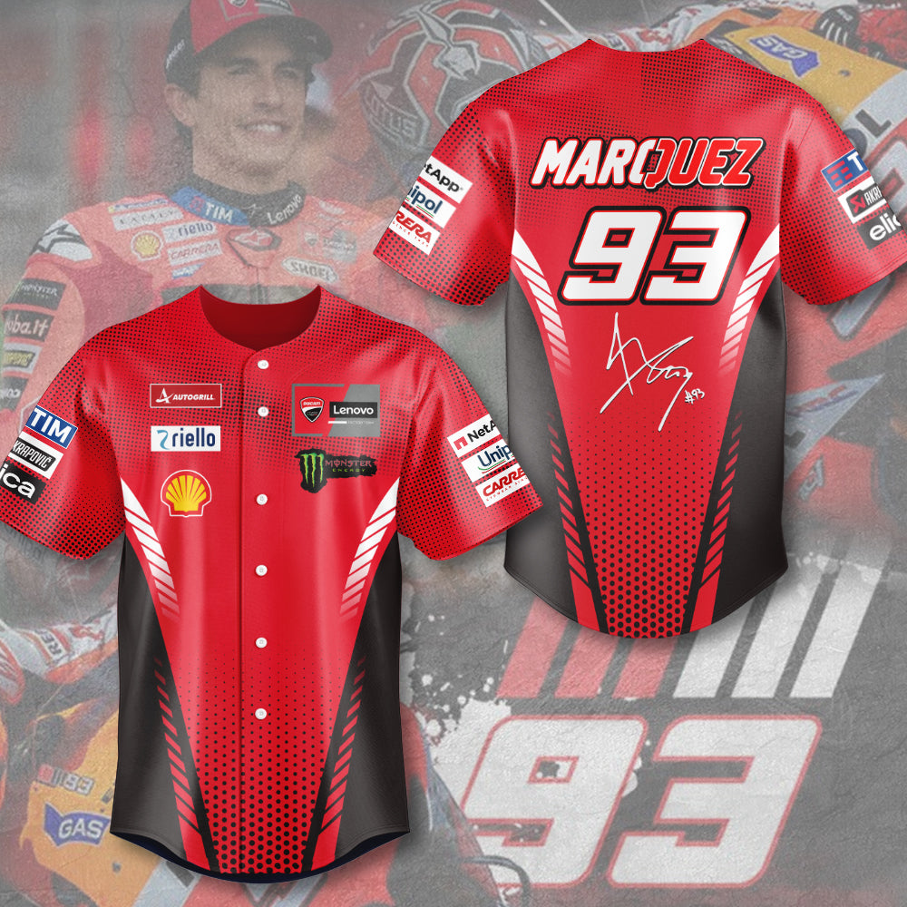 Ducati Lenovo Team x Marc Márquez Baseball Jersey – MAITM 10528