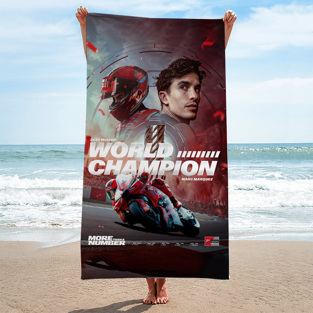 Ducati Lenovo Team x Marc Marquez Rectangle Beach Towel – TANTN16942