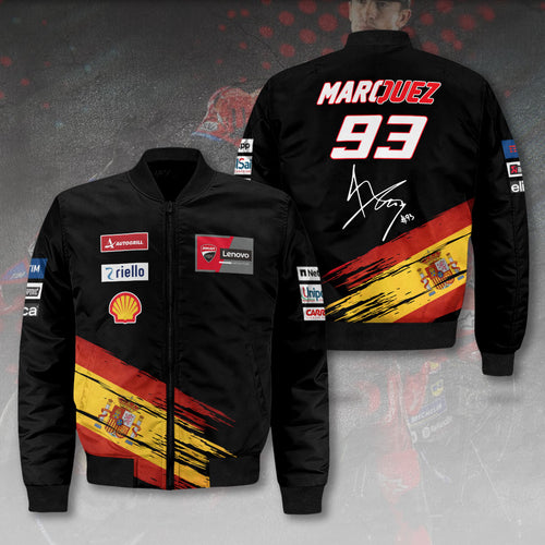 Ducati Lenovo Team x Marc Marquez 3D Bomber Jacket – HOATT 9230