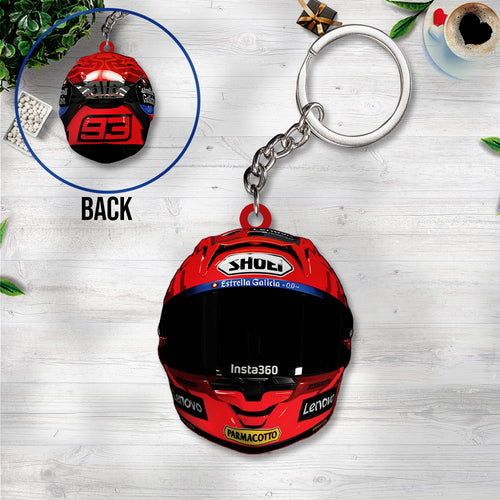 Ducati Lenovo Team x Marc Márquez Custom Shape 2-sided Keychain – TANTN 11415