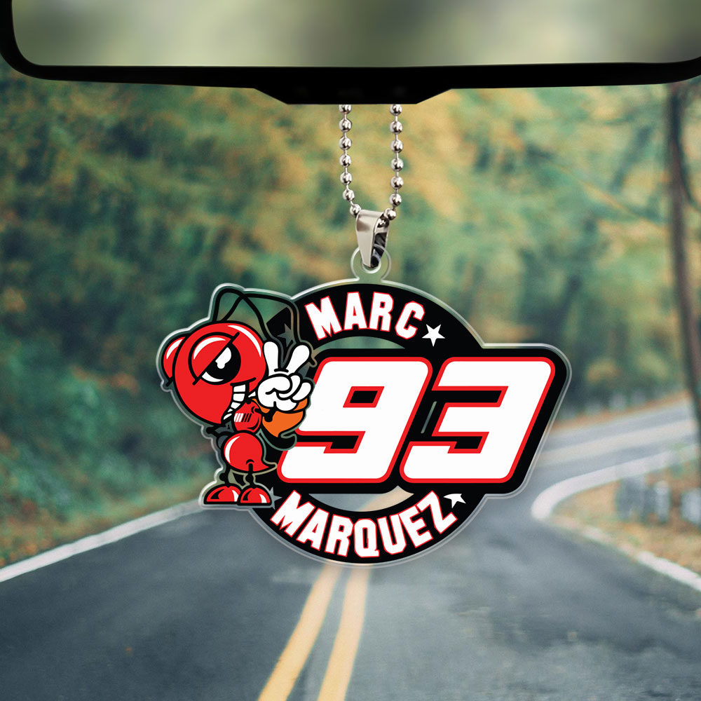 Ducati Lenovo Team x Marc Marquez Custom Shape Clear 1-sided Car Ornament – MAITM 10295