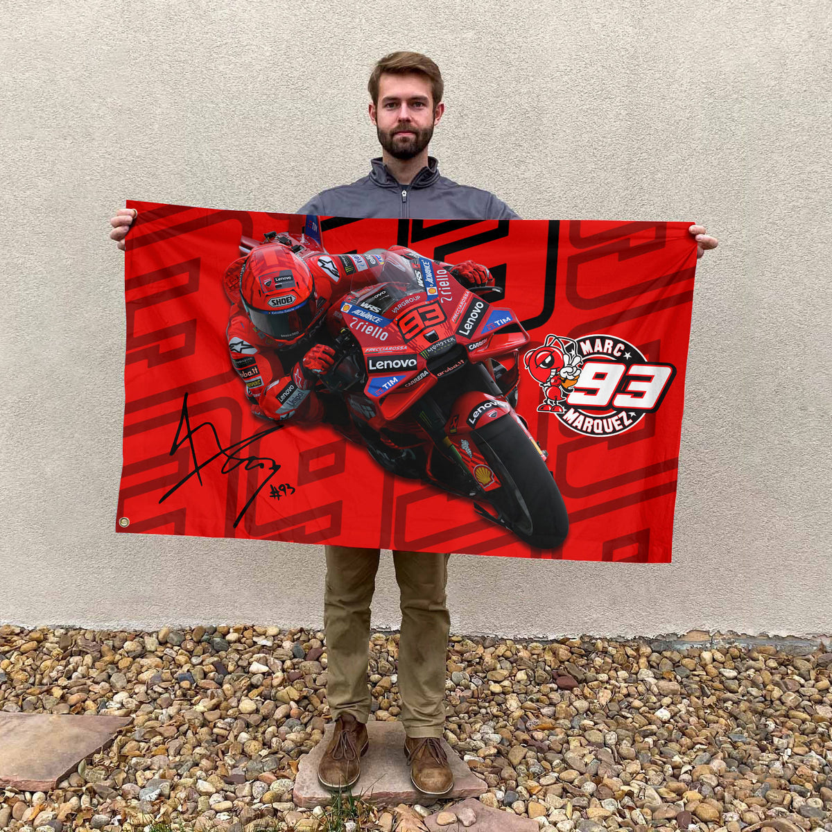 Ducati Lenovo Team x Marc Márquez 3D House Flag – HOATT 9423