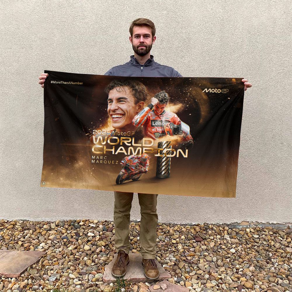 Ducati Lenovo Team x Marc Marquez 3D Double-side House Flag – TANTN16939