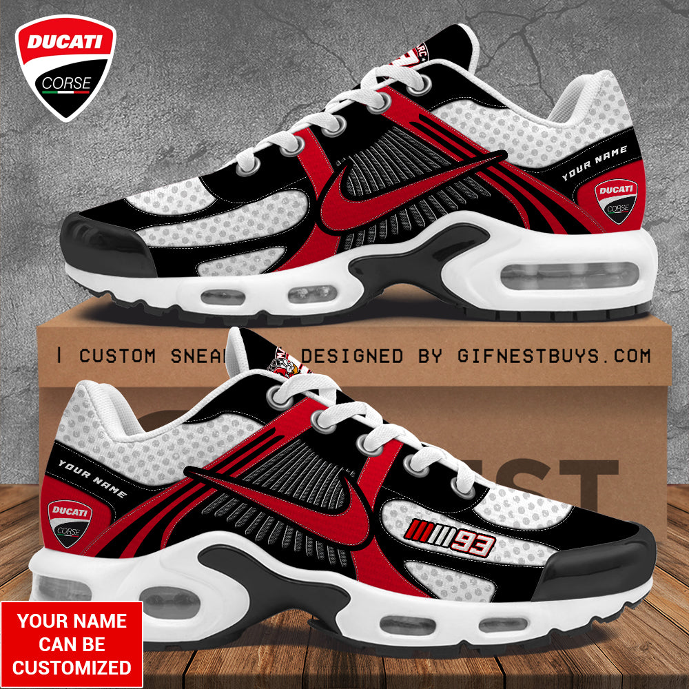 Personalized Ducati Lenovo Team x Marc Marquez Air Max Shoes – TANTN 11599