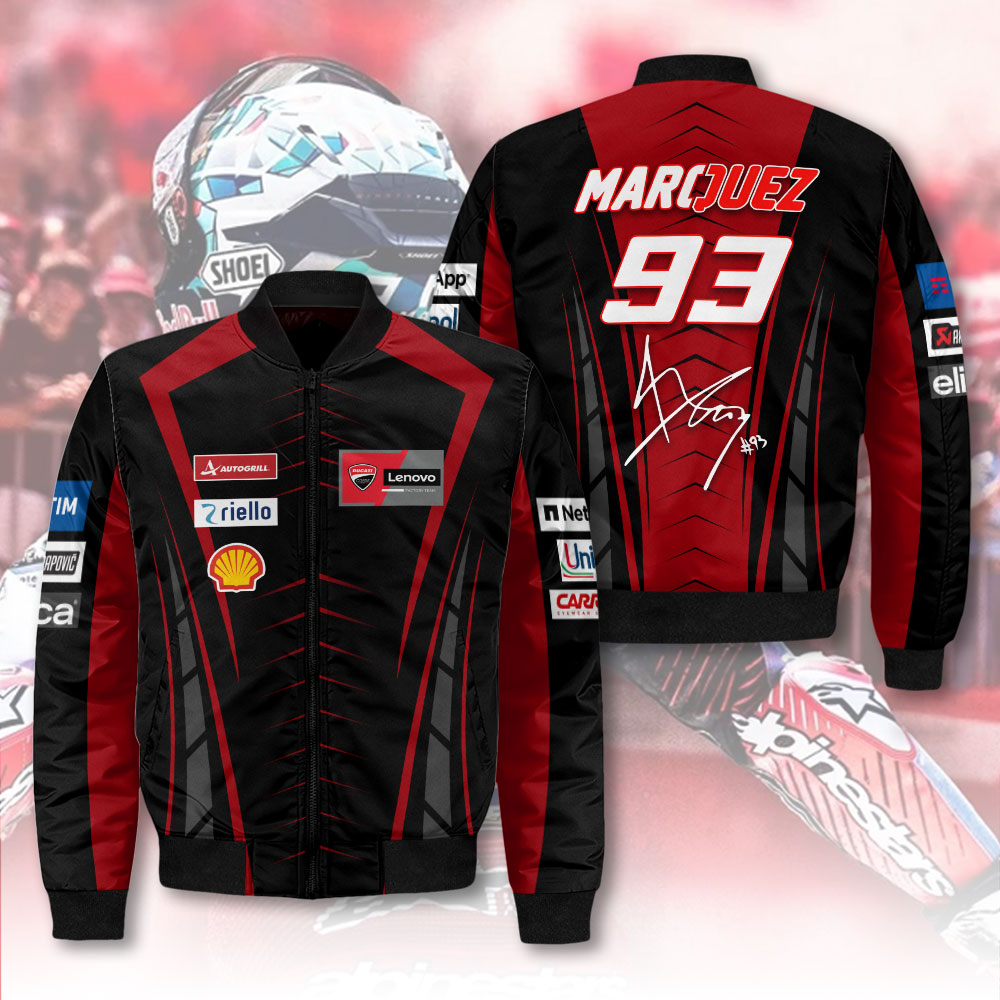 Ducati Lenovo Team x Marc Marquez 3D Bomber Jacket – HOATT 9448