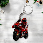 Ducati Lenovo Team x Marc Márquez Custom Shape 2-sided Keychain – TANTN 11448