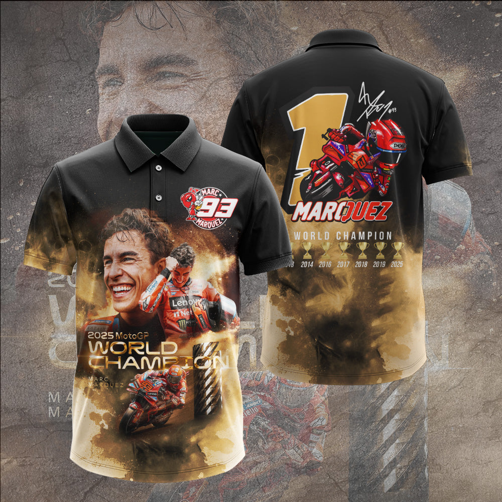 Ducati Lenovo Team x Marc Márquez 2025 MotoGP World Champion 3D Apparel – GNE4537