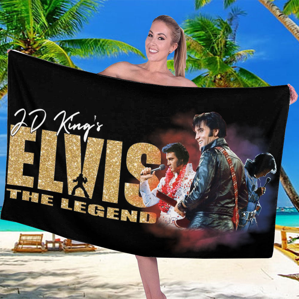 Elvis Presley Rectangle Beach Towel – TMTHU897