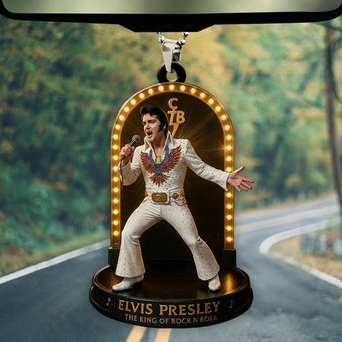 Elvis Presley Custom Shape 1-sided Acrylic Car Ornament – TMTHU902