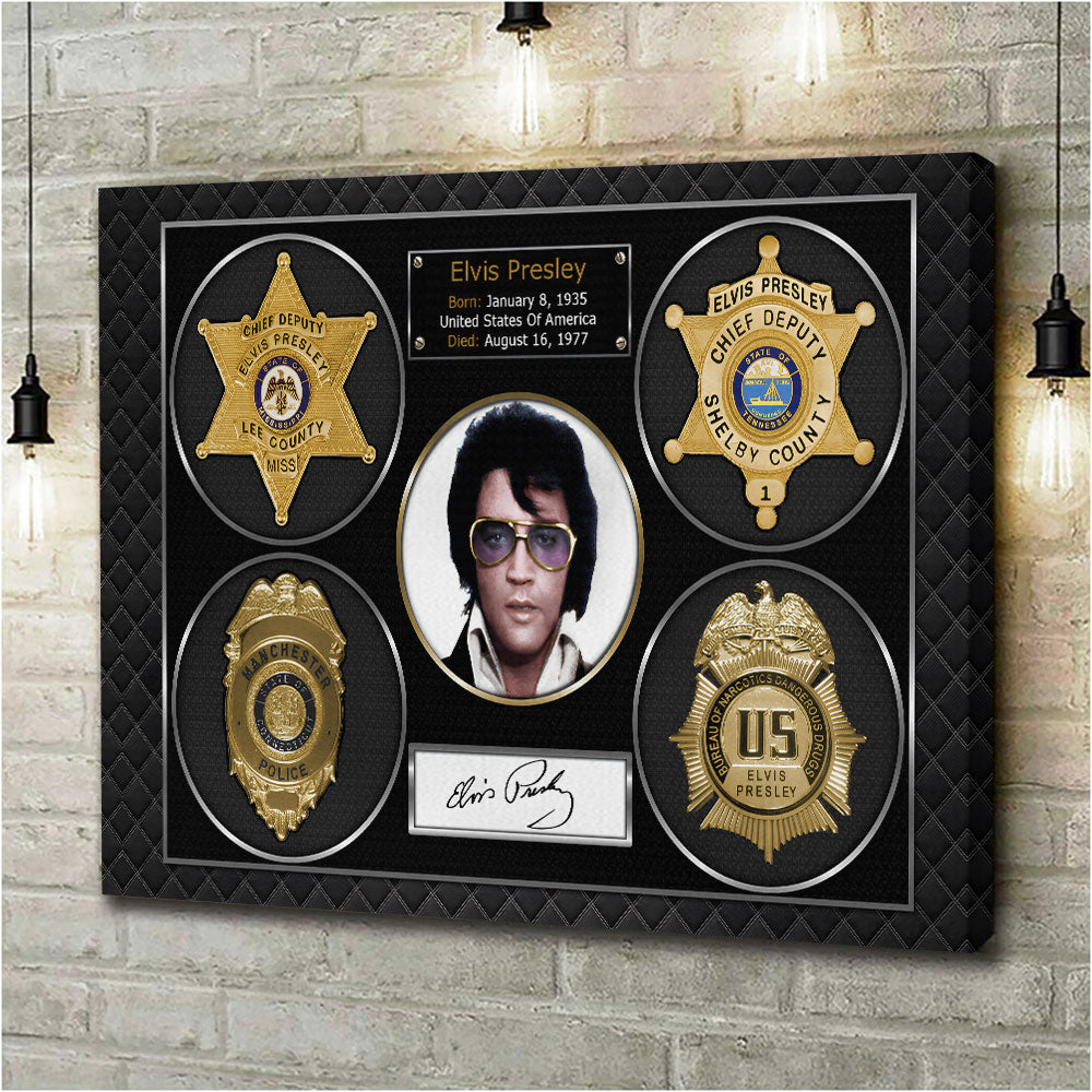 Elvis Presley Rectangle Canvas With Inner Frame – TMTHU1018