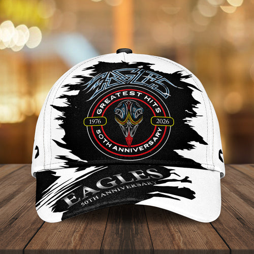 Eagles Band Their Greatest Hits 50th Anniversary Classic Cap – GNE7664