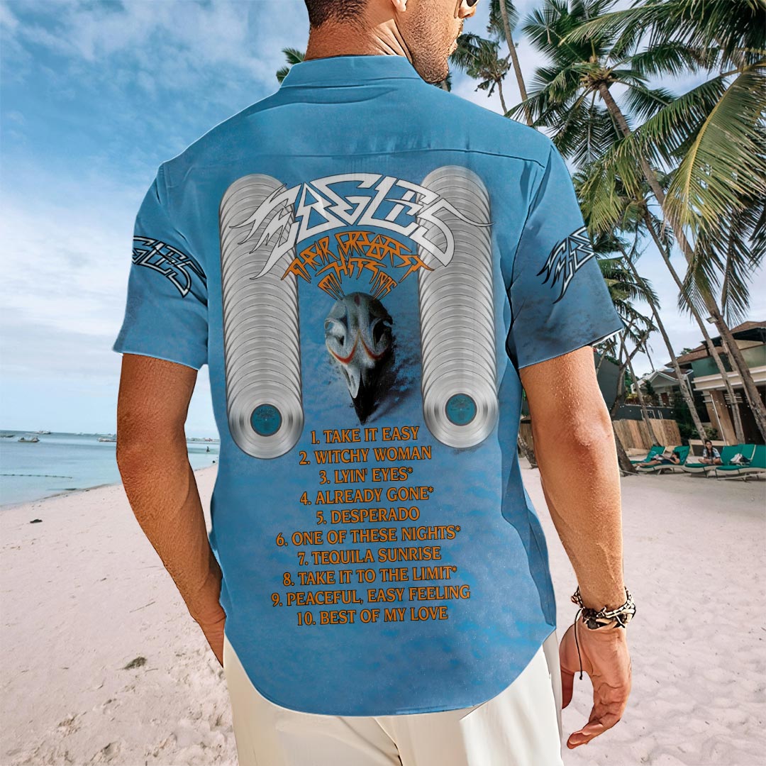 Eagles Short Sleeve Button-Down Shirt – HOATT19757