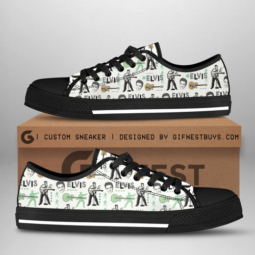 Elvis Presley Low Top Canvas Shoes – VANDH 2488