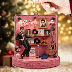 Elvis Presley Custom Shape 2-side Printed Acrylic Ornament – TMTHU9928
