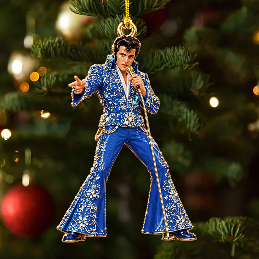 6PCS Elvis Presley Custom Shape 2-Side Printed Acrylic Ornament – GNE8791