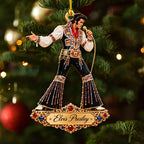 6PCS Elvis Presley Custom Shape 2-Side Printed Acrylic Ornament – GNE8792