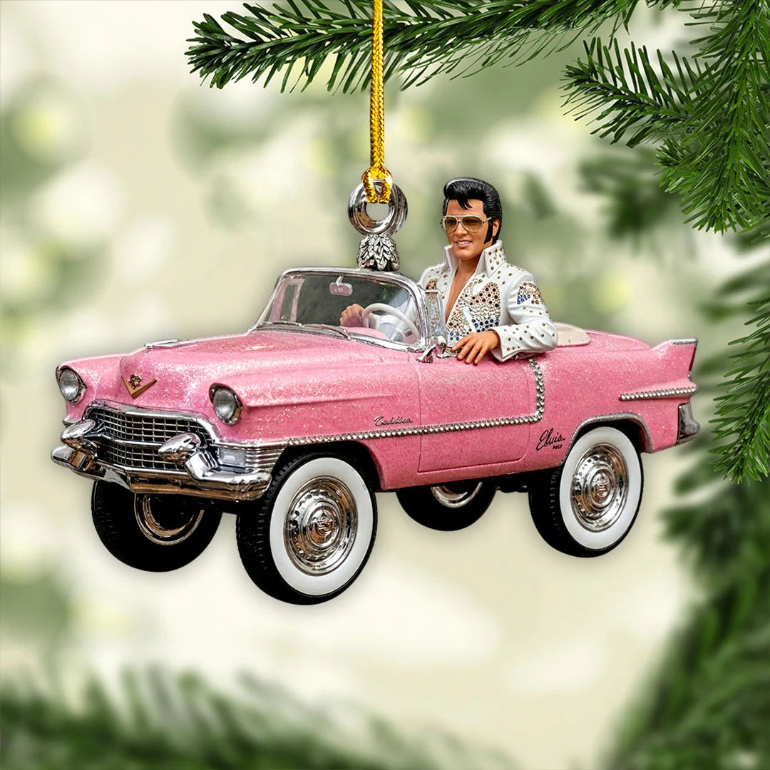 Elvis Presley Custom Shape 2-side Printed Acrylic Ornament – HOATT21360