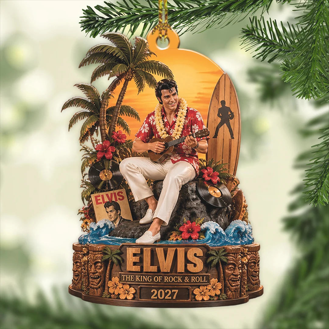 Elvis Presley 2027 Custom Shape 2-side Printed Acrylic Ornament – TANTN25901