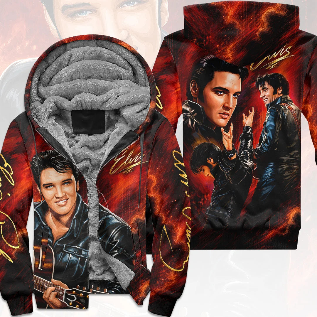 Elvis Presley 3D Fleece Zip Hoodie – HOATT21085