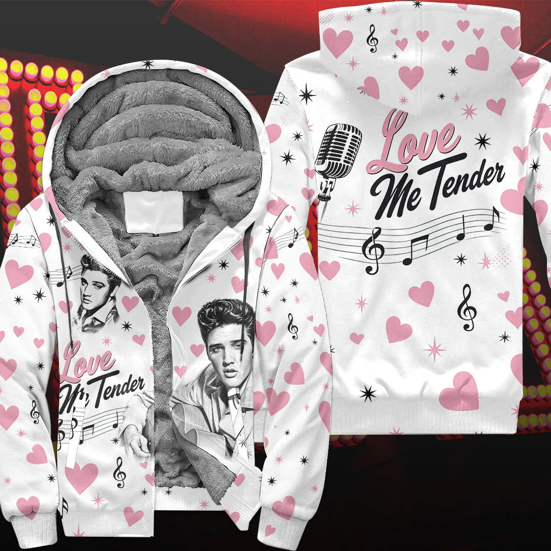 Elvis Presley 3D Fleece Zip Hoodie – HOATT21105