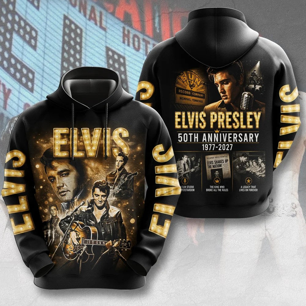 Elvis Presley 50th Anniversary 2027 3D Apparel – MAITM15361