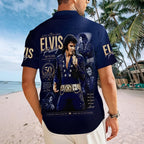 Elvis Presley 50th Anniversary 2027 Short Sleeve Button-Down Shirt – MAITM15471