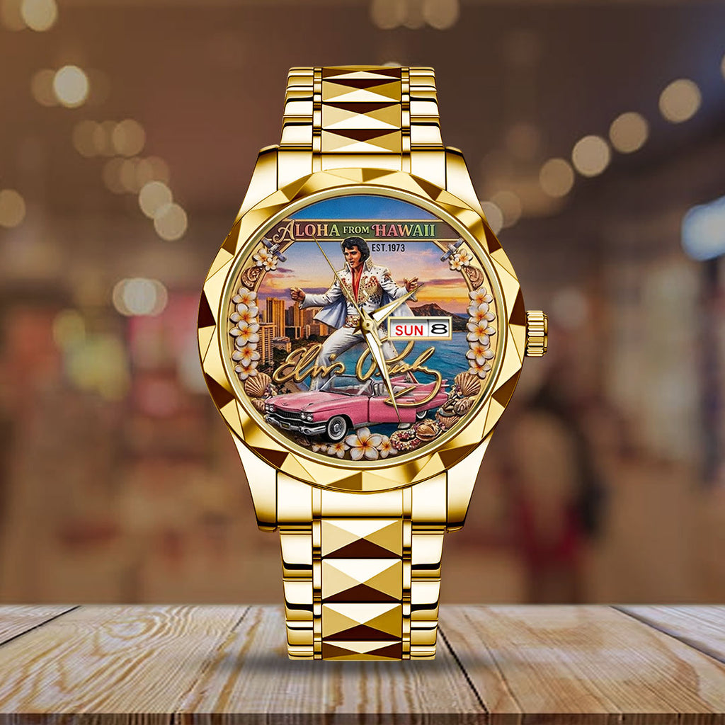 Elvis Presley Alloy Luxury Quartz Watch – TMTHU5356